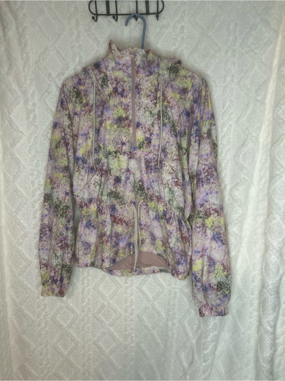 CALIA by Carrie Underwood Pastel Watercolor Eden Floral Print Utility Jacket
